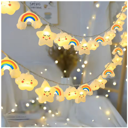 5m regenbogen sterne - regenbogen,
