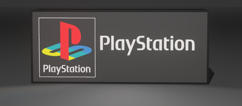 Playstation led lightbox - lightbox, lamp