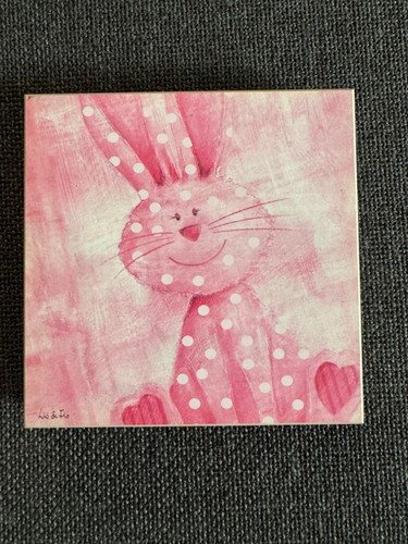 Lio flo wandbild rosa hase - wandbild,