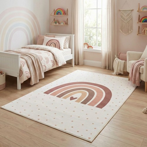 Kinderteppich regenbogen - kinderteppich,