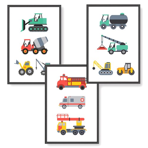 Himmelzucker 3er poster set - poster,