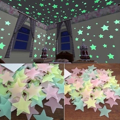 100 stück leuchtaufkleber - stück,