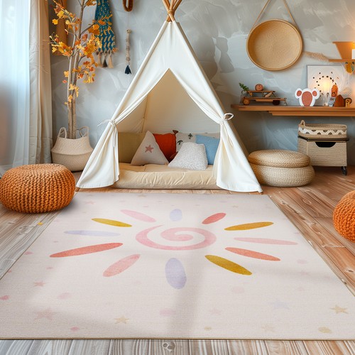 Kinderteppich sonnen design - ,