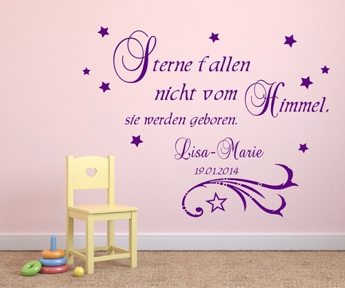 Wandtattoo name kinderzimmer - name,