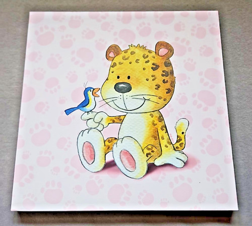Kinderzimmer leinwand leopard - leinwand,