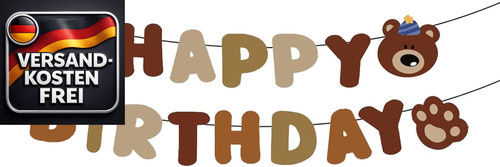 Bären girlande geburtstag - girlande,