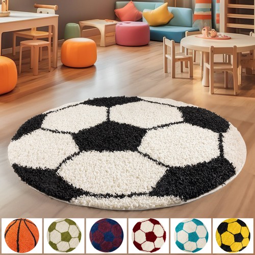 Hochflor kinderteppich rund - hochflor,