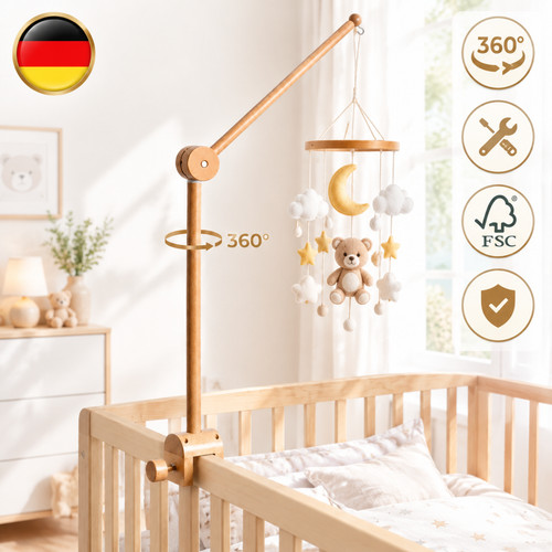 Holz baby mobile ständer - holz,