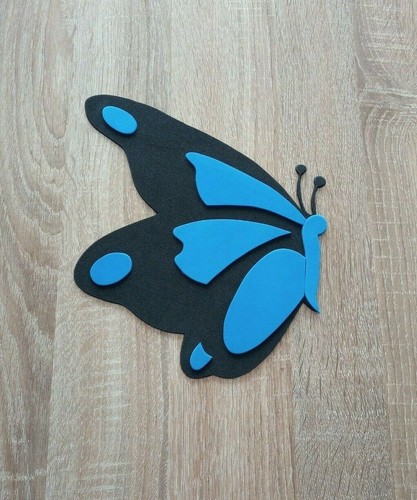 Moosgummi schmetterling blau - moosgummi schmetterling,