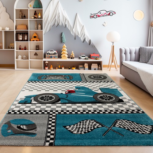 Teppich kinderzimmer rennwagen - teppich,