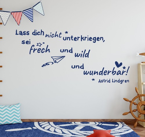 Wandtattoo kinderzimmer zitat - wandtattoo,